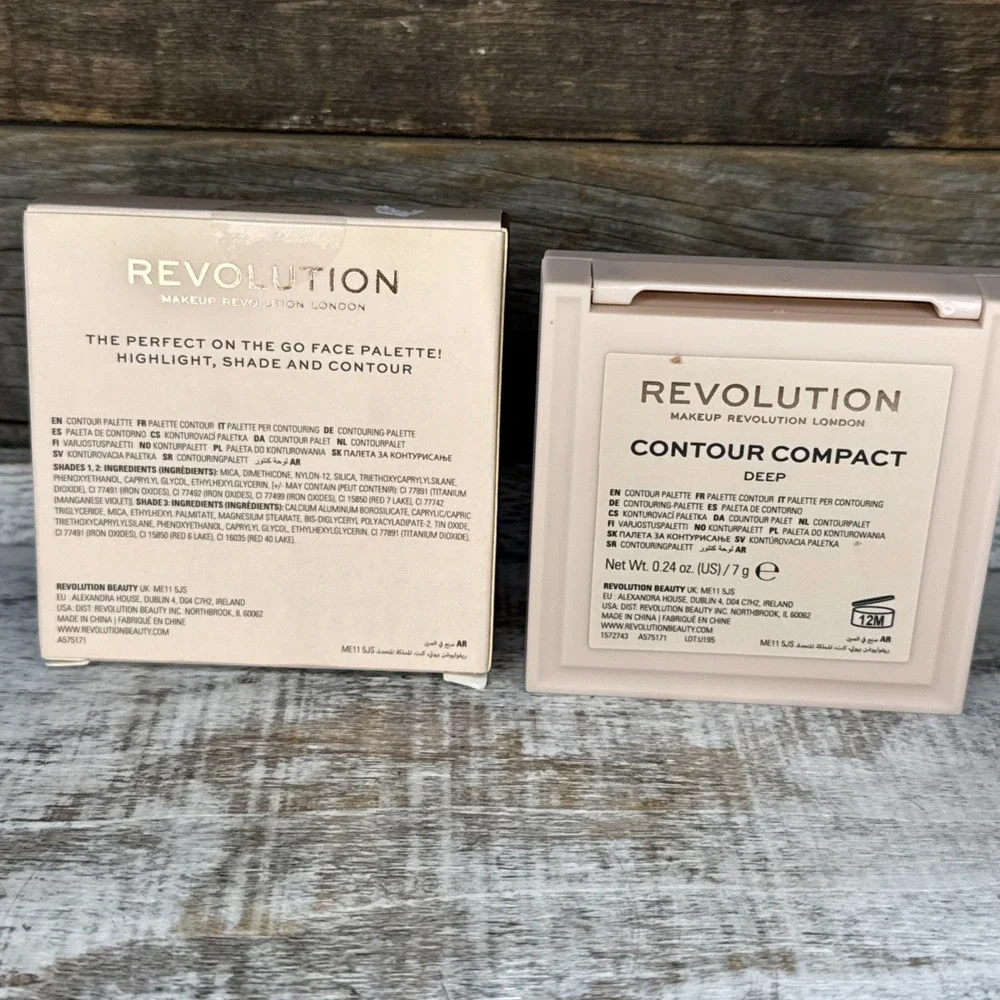 Revolution‎ London Face Powder Contour Palette Sealed Compact Deep | MSRP = $10